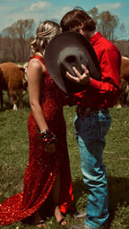 Red Prom Dresses, Sequin Prom Dresses, Bodycon Party Dress