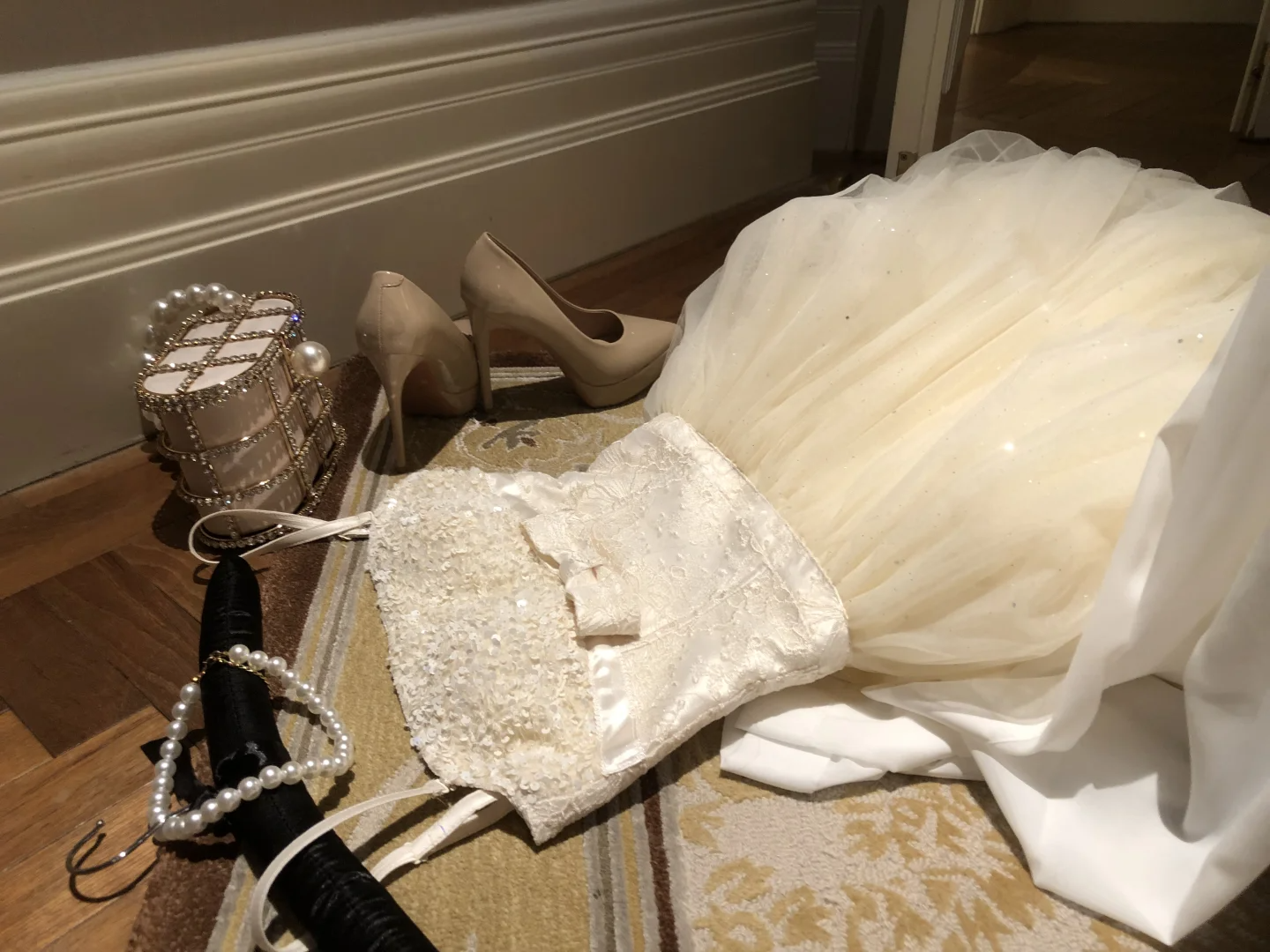 White Sparkly Sweet Cute Elegant Midi/Short Tulle Sequin Homecoming Dress Evening Dress Birthday Party Dress Prom Dress Prom Dress gh4078