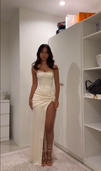 Strapless Formal Dress Long Evening Party Dresses  fg7769