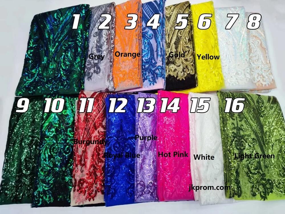 Sparkly Royal Blue Sequin Mermaid Prom Dresses with Feather