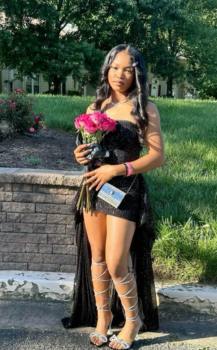 Black Sequin Homecoming Dress Short Evening Dress Cocktail Dresses Short Party Dress   fg7918