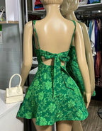 A Line Green Homecoming Dresses Short Prom Dress Short Party Dress Cocktail Dresses     cg25900
