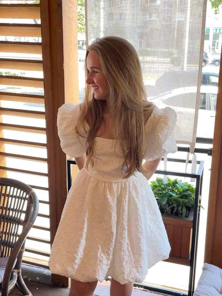 A Line White Homecoming Dress Short Prom Dress Party Dress    cg26056