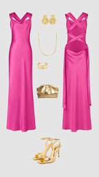 Hot Pink Long Prom Dress New Arrive Party Dress Evening Dress   fg7973