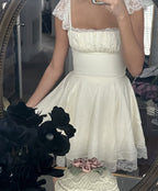 A Line Lace Homecoming Dress Short Party Dress    fg7582