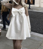 White Homecoming Dress Short Party Dress   fg5710