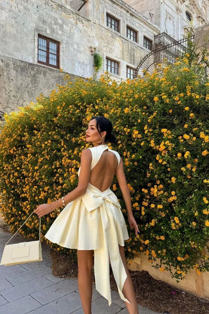 hoco mini dress Sleeveless High-Waist Mini Dress Homecoming Dress Short Party Dress fg7801 – Uschichub
