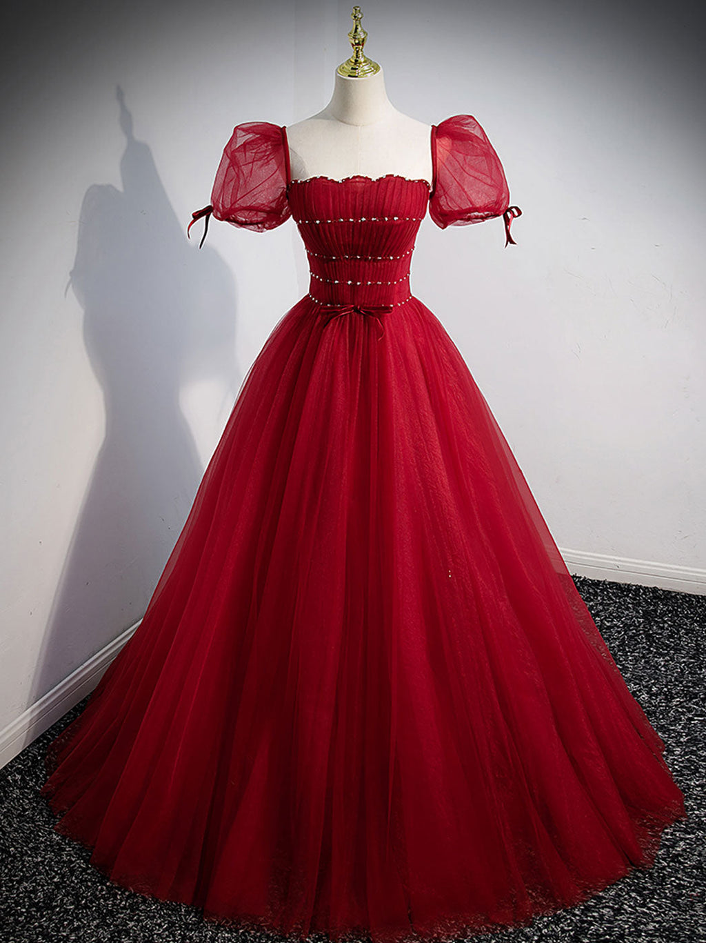 Long Tulle Prom Dresses,Princess Evening Gowns Formal Weddings