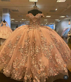 champagne lace ball gown prom dresses long evening dress   fg2452