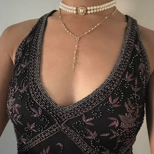 Fairytale Black Vintage Floral Chiffon Long Chiffon Elegant Ball Gown Evening Dress Birthday Party Dress gh4271