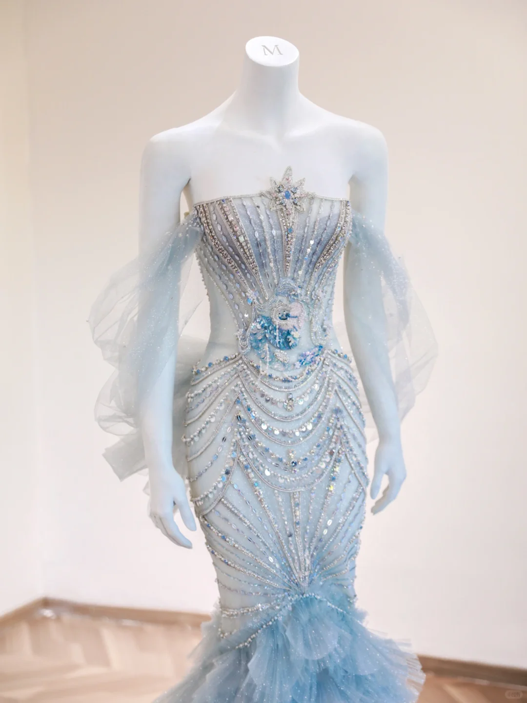 Dreamy Mermaid Off The Shoulder Tulle Sequin Beads Long Prom Dress,Party Dress,Formal Evening Dress GG4960