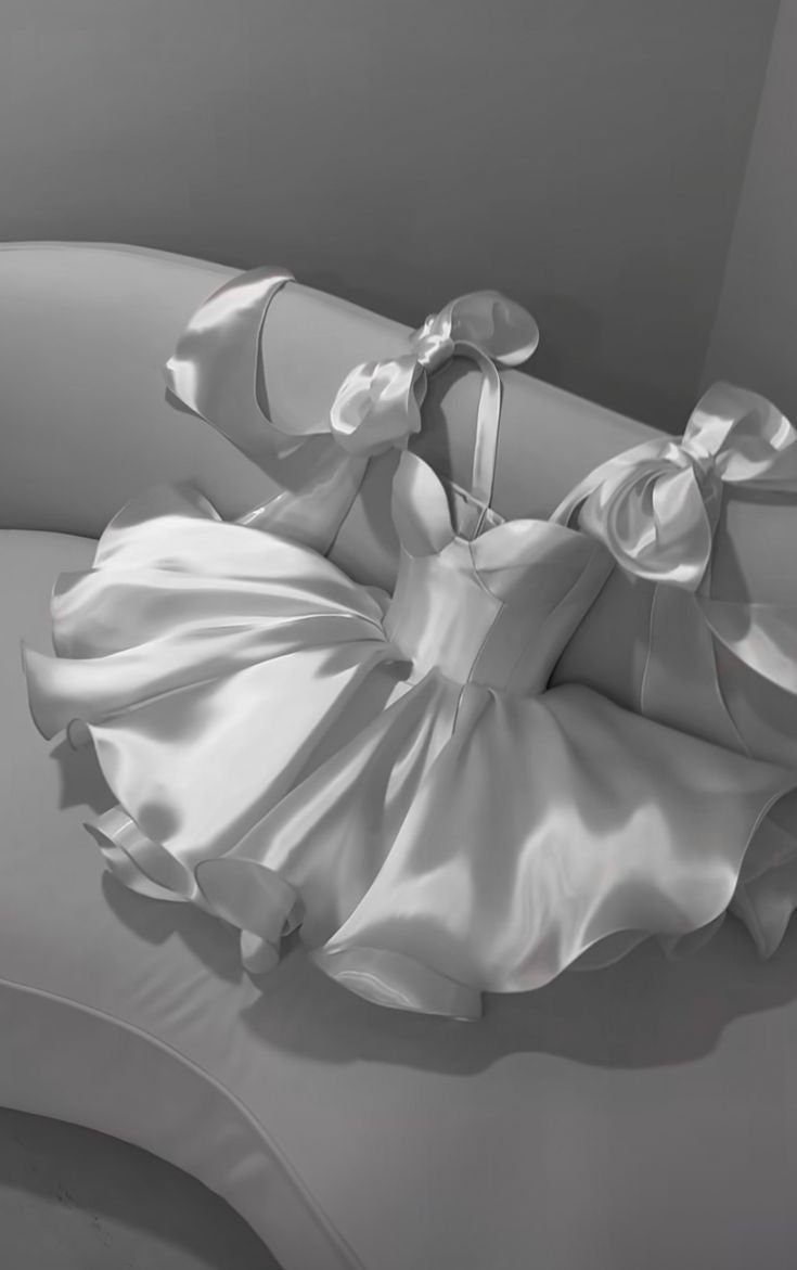 Simple White Homecoming Dress Short Party Dress S281