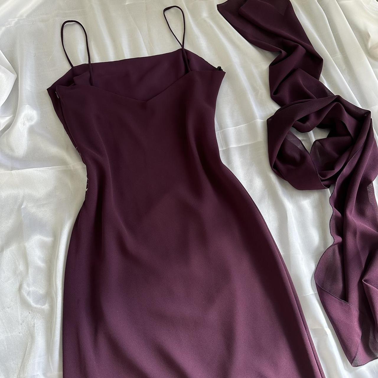 ___ Deep Plum Purple Beautiful Beautiful Vintage Gorgeous Fashion Elegant Delicate Floral Beaded Long beaded Chiffon Flowing Ball Gown Evening Gown Birthday Wedding Guest Party Dress Prom Gown Mother of the Bride Gown gh4015