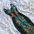 uschichubs-Turquoise Green Shiny Fashion Short/Mid-Length Chiffon Sequin Homecoming Dress Birthday Party Dress gh5008