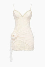 Sexy Lace V-neck Sling Bodycon Homecoming Dress Short