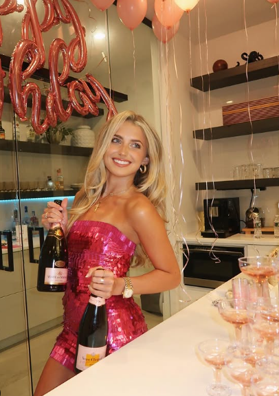 Sexy Pink Sequin Hip 21st Birthday Homecoming Dress P3879