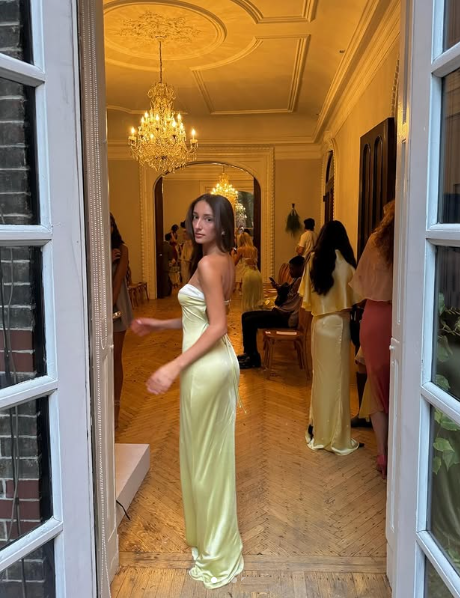 Pretty Mermaid Sweetheart Long Yellow Prom Dress Evening Dress Formal Dress SD2165