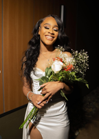 Elegant White Satin Long Slit Prom Dress Birthday Party Dress D580