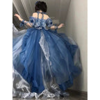 Blue Fairy Princess Prom Dress A Line Cute Party Dress Birthday Dress cg26083