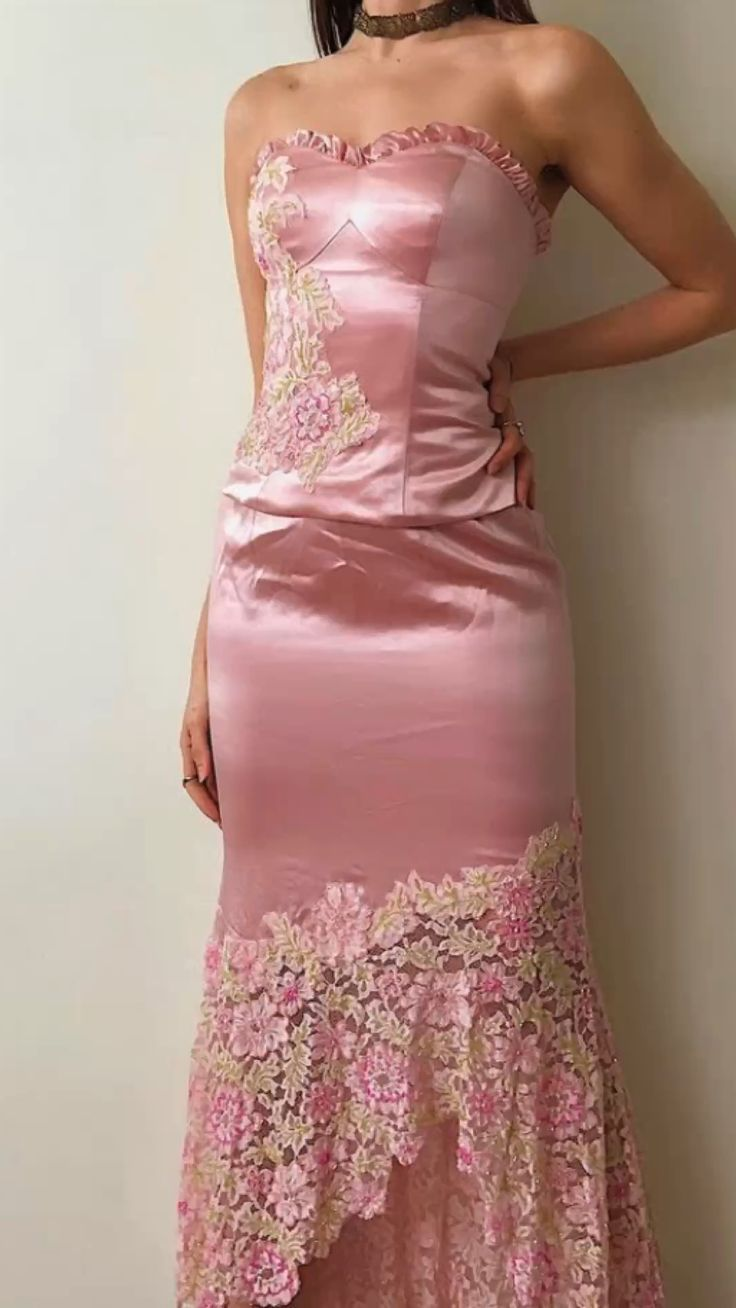 Pink Applique Prom Dress  Lace Evening Dress,Party Dress fg8203