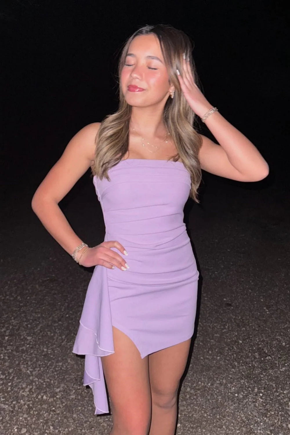 Elegant Tight Party Dress Ruched Short Cocktail Dresses
