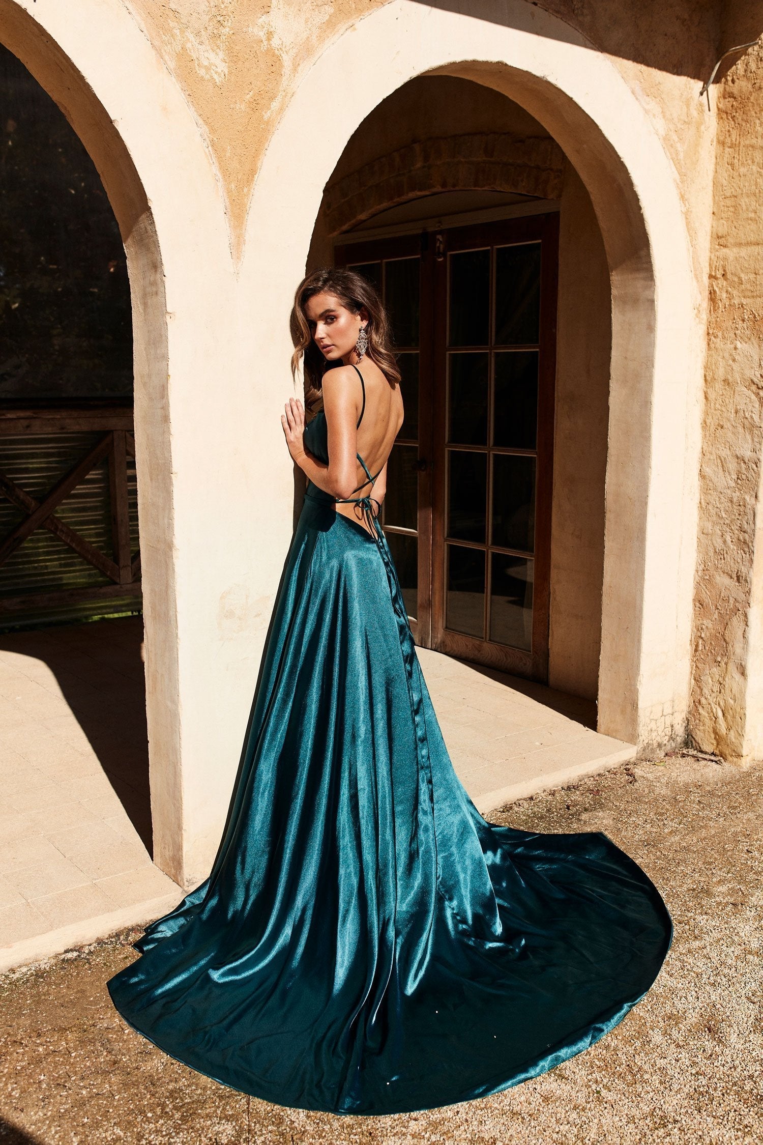 Royal Blue Prom Dresses with Long Side Slit