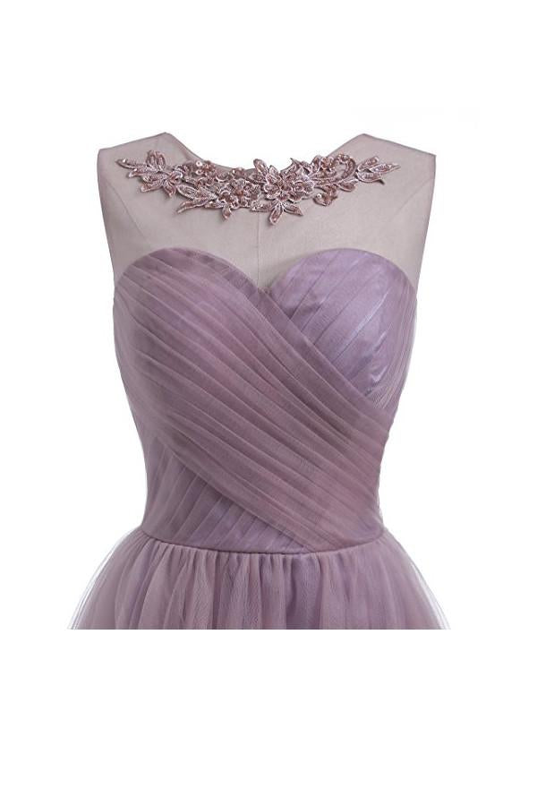 Sweetheart Tulle Homecoming Dresses A Line Scoop Short Prom Dress