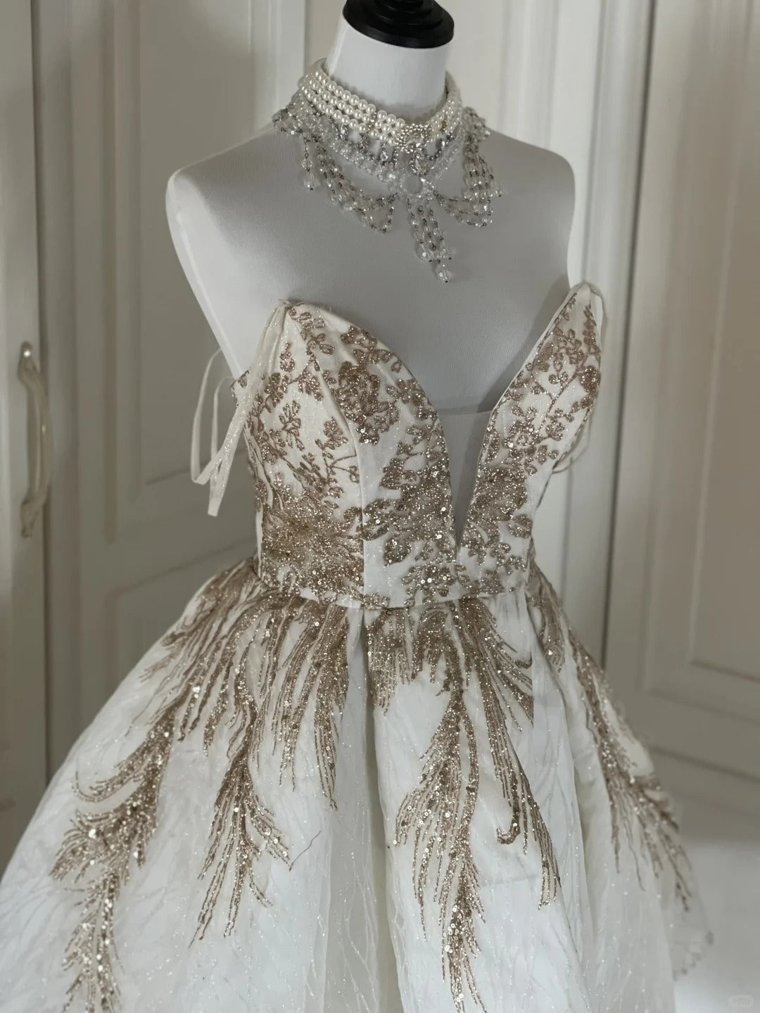 White Gold Sequins Shiny Gorgeous Cute Elegant Sophisticated Short Princess Sequin Homecoming Dress Prom Dress Evening Dress Party Dress gh4166